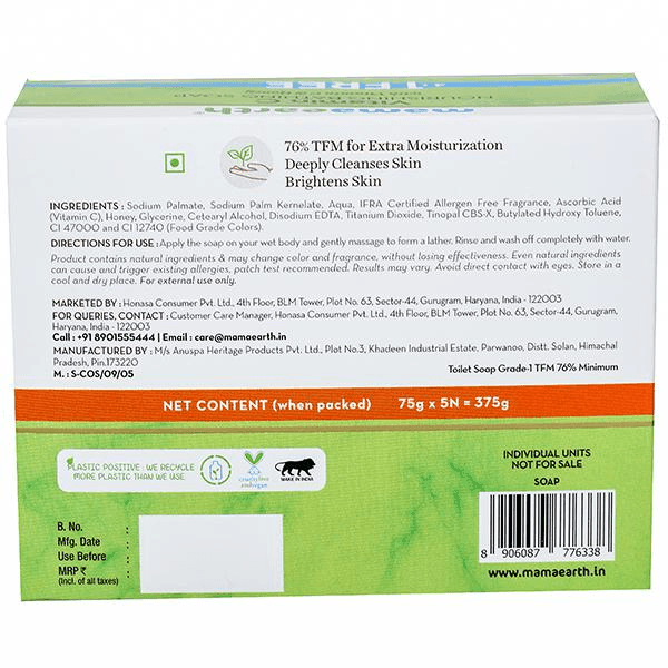 Mamaearth Vitamin C Nourishing Bathing Soaps - 5 x 75 g - Pinoyhyper