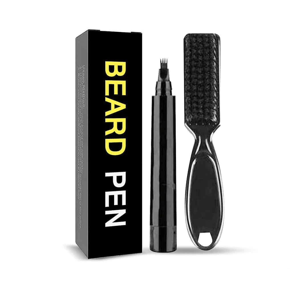 Men’s New Beard Filler Pen & Brush Kit - Dark Brown