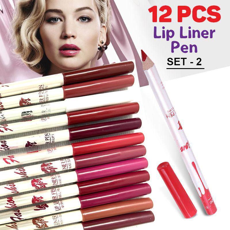 Milai Cosmetics Lip Liner Pencil Set 2 - 12pcs - Pinoyhyper