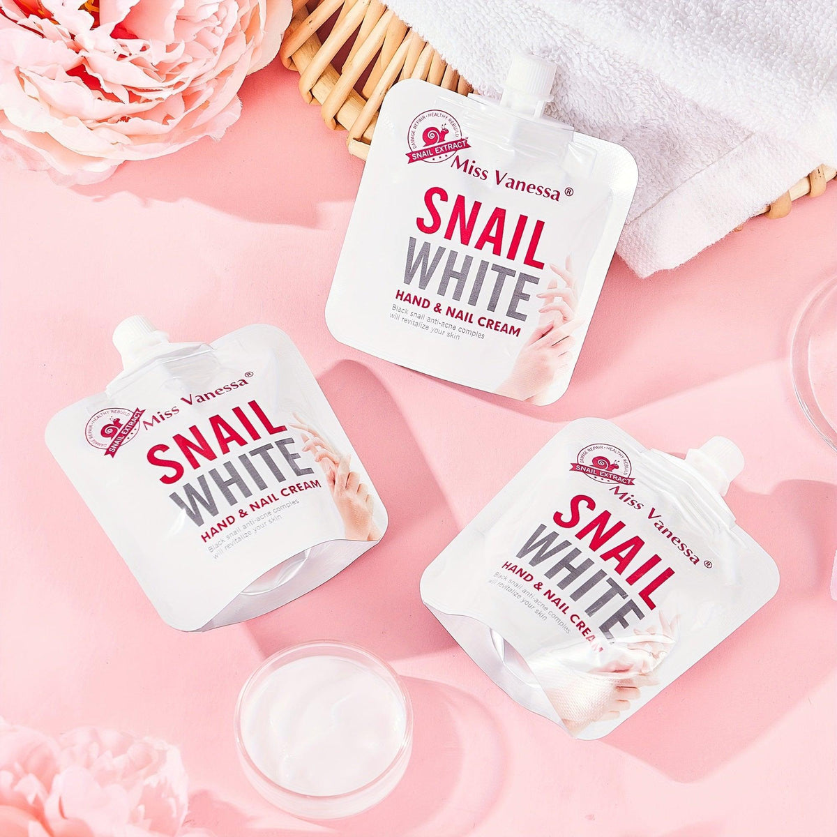 Miss Vanessa Snail White Hand & Nail Cream - 30g - Pinoyhyper