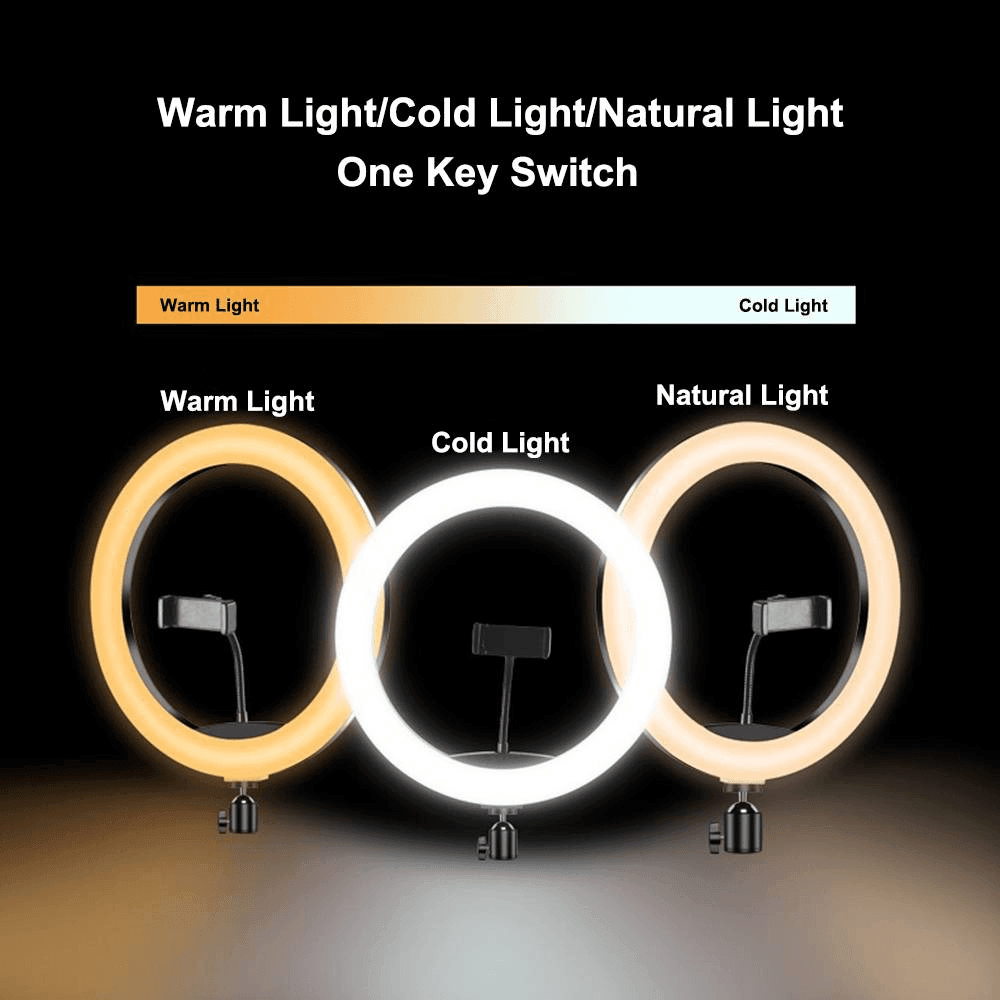 MJ-30 RGB LED Soft Ring Light With Stand-Selfie Light - Pinoyhyper