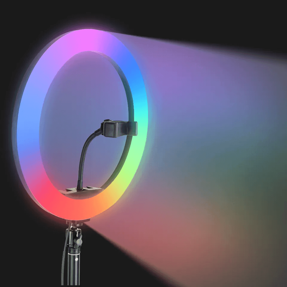 MJ-30 RGB LED Soft Ring Light With Stand-Selfie Light - Pinoyhyper