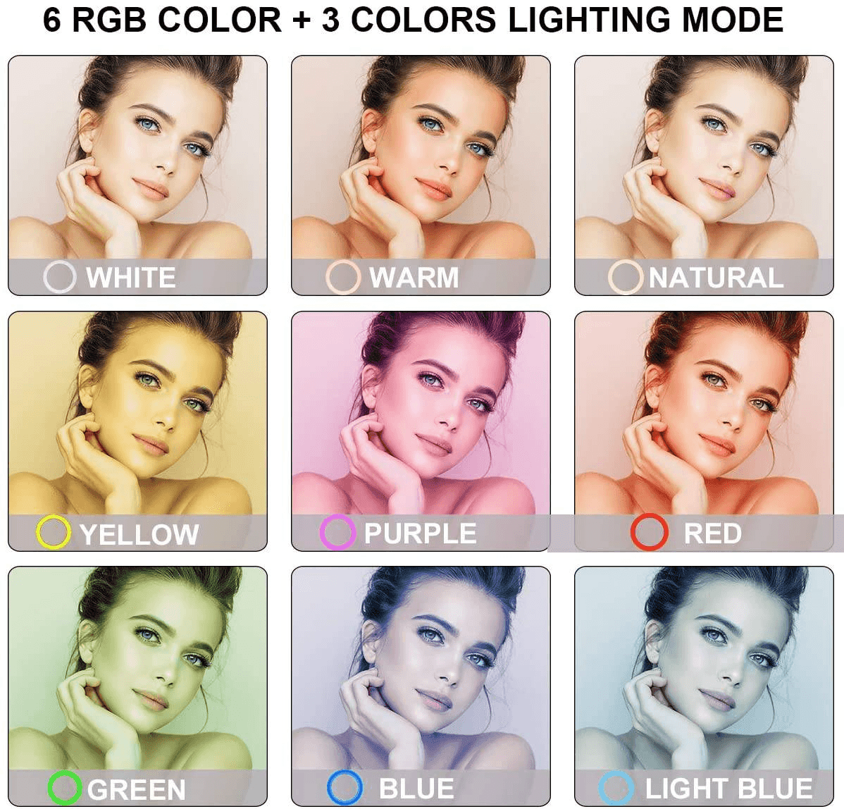 MJ-30 RGB LED Soft Ring Light With Stand-Selfie Light - Pinoyhyper