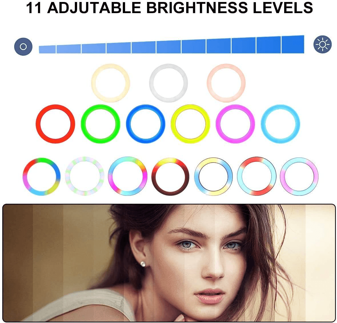 MJ-30 RGB LED Soft Ring Light With Stand-Selfie Light - Pinoyhyper