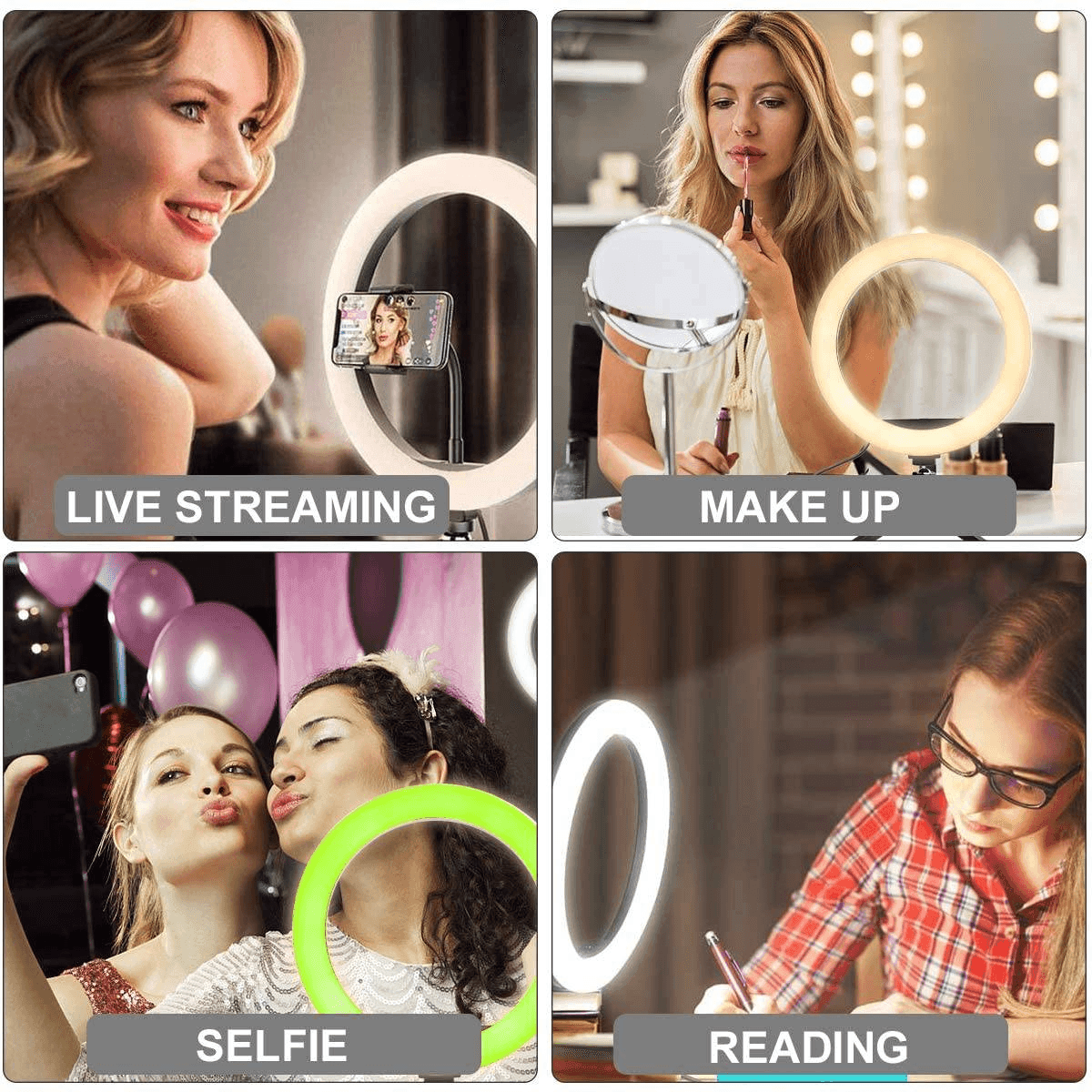 MJ-30 RGB LED Soft Ring Light With Stand-Selfie Light - Pinoyhyper