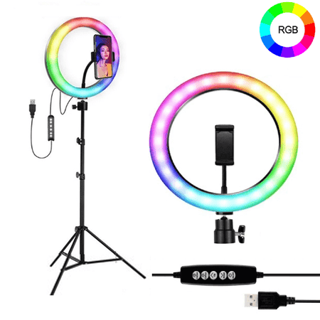 MJ-26 RGB LED Soft Ring Light With Stand-Selfie Light - Pinoyhyper