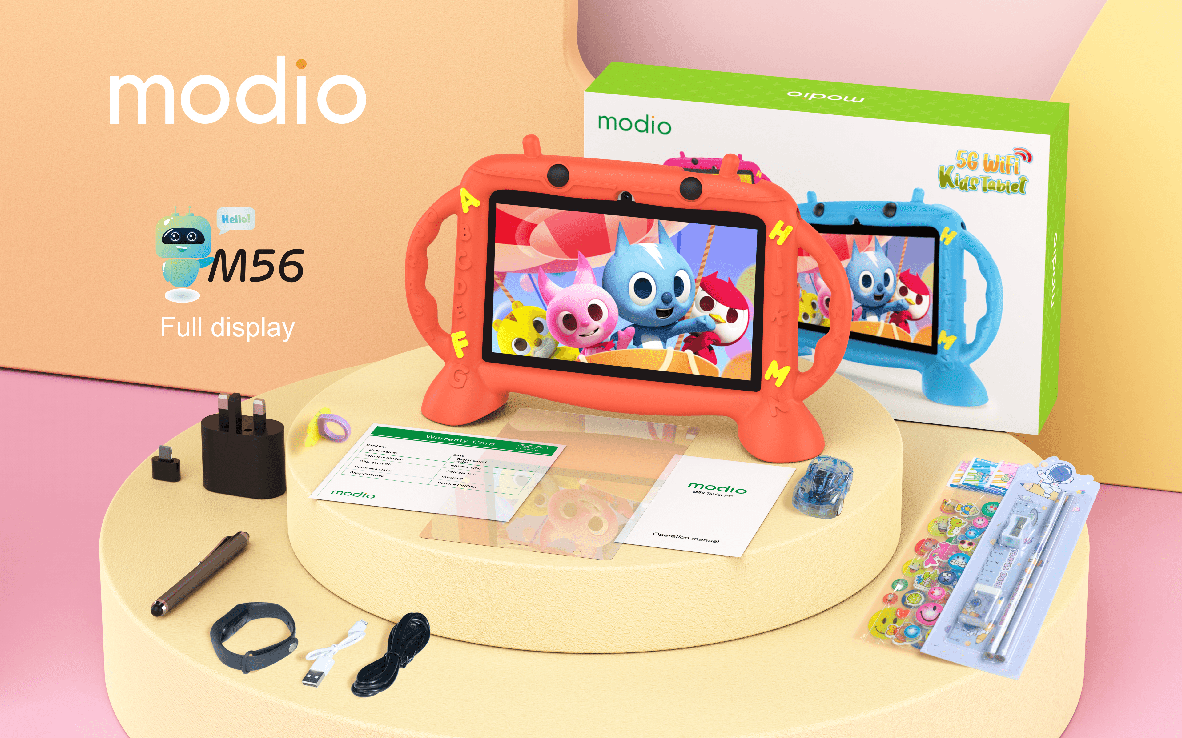 Modio - Original 5G Wifi Kids Tablet - M56 - Pinoyhyper