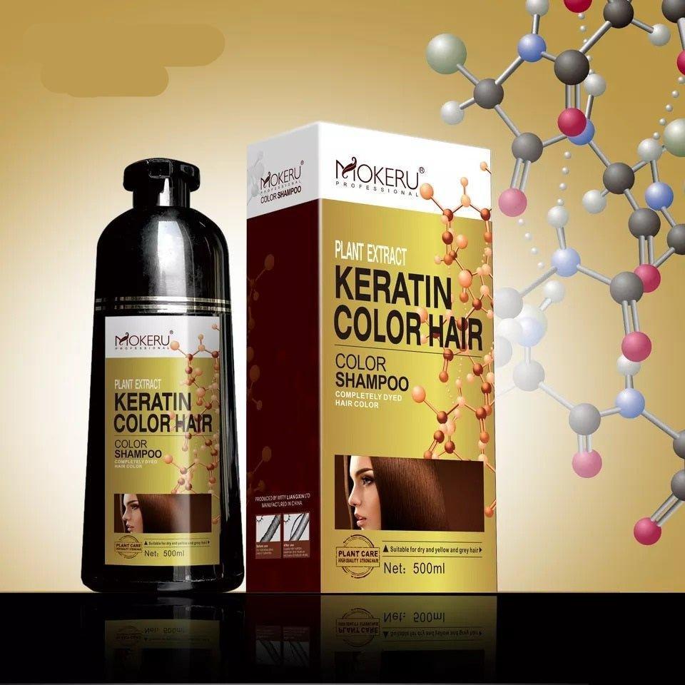 Mokeru Plant Extract Keratin Color Hair Shampoo - 500ml - Pinoyhyper