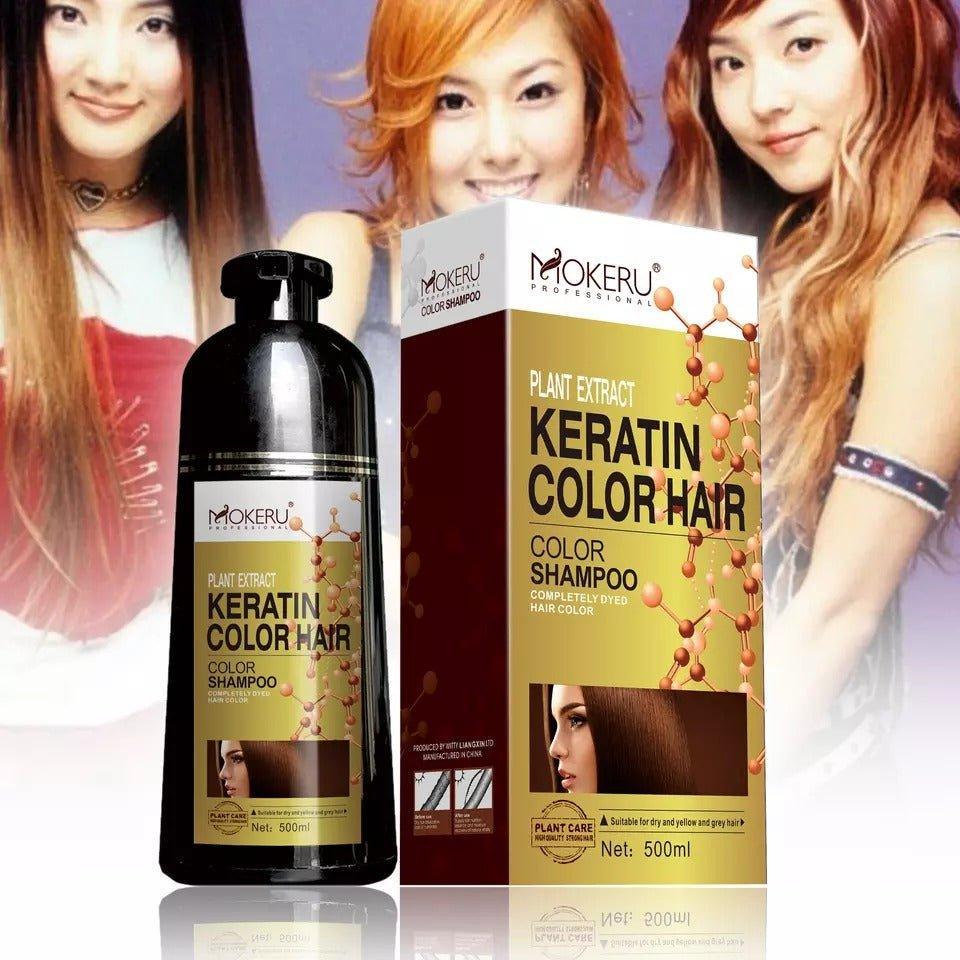 Mokeru Plant Extract Keratin Color Hair Shampoo - 500ml - Pinoyhyper