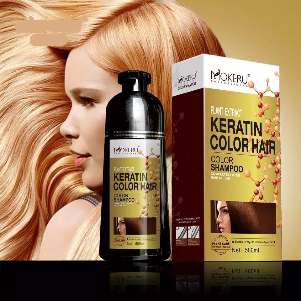 Mokeru Plant Extract Keratin Color Hair Shampoo - 500ml - Pinoyhyper