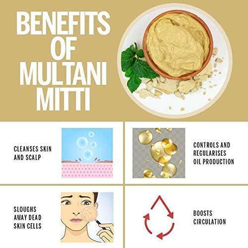 Multani Face Pack With Rose And Turmeric 100g - Elina - Pinoyhyper