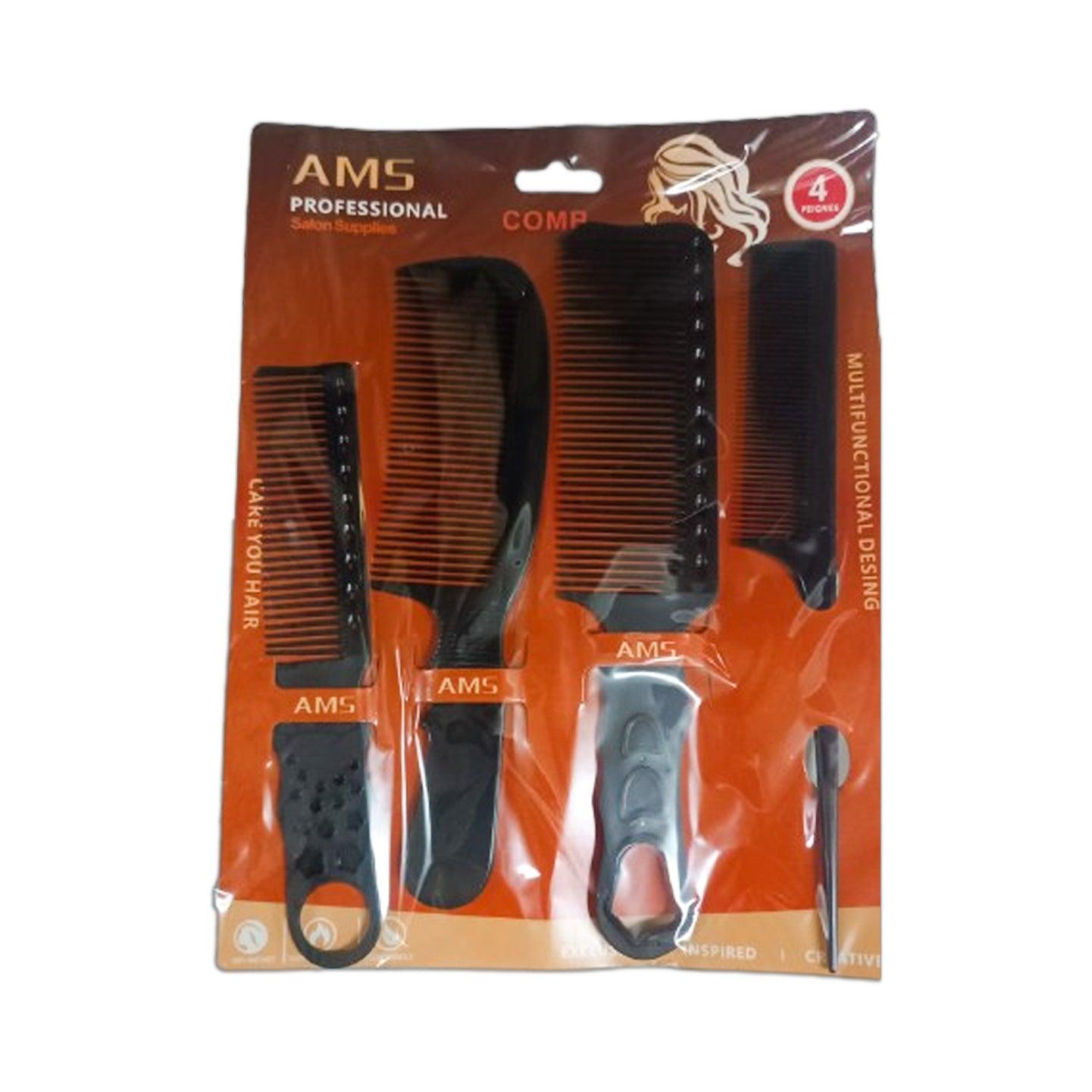 Multifunctional Professional Comb Set - 4 Pcs - Pinoyhyper