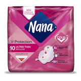 Nana Ultra Thin Large Sanitary Pads With Wings White - 10 Pads - Pinoyhyper