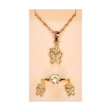 Necklace Earring & Ring Gift Set Jewelry Gold Plated - B202-66 - Pinoyhyper