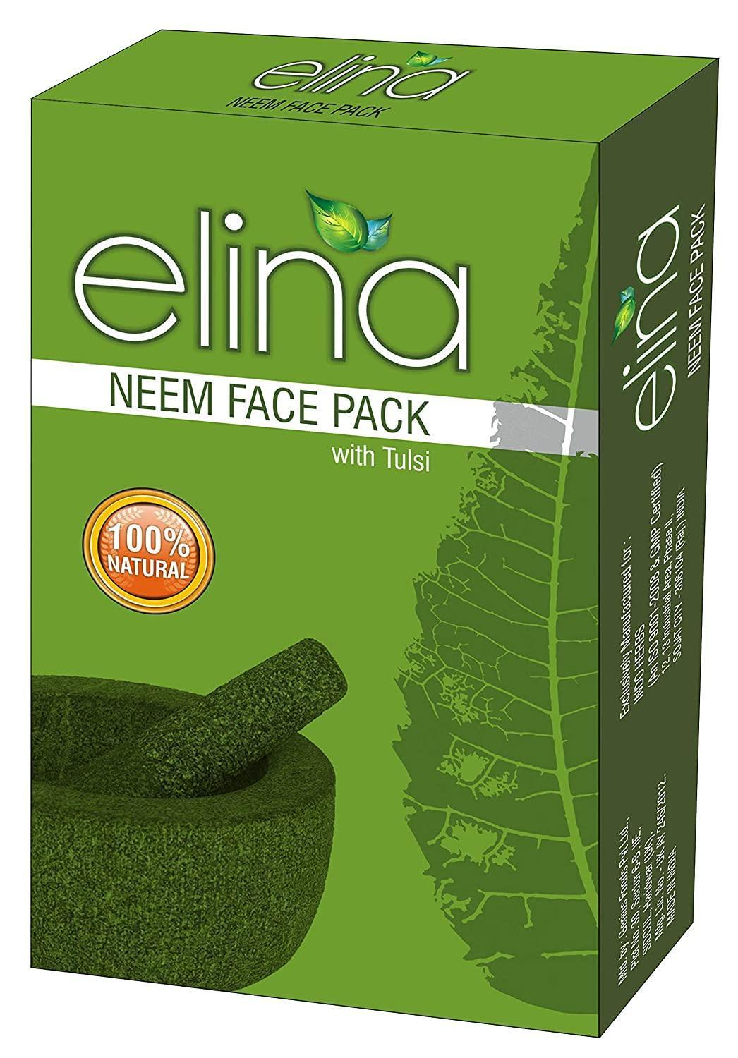 Neem Face Pack With Tulsi 100g - Elina - Pinoyhyper