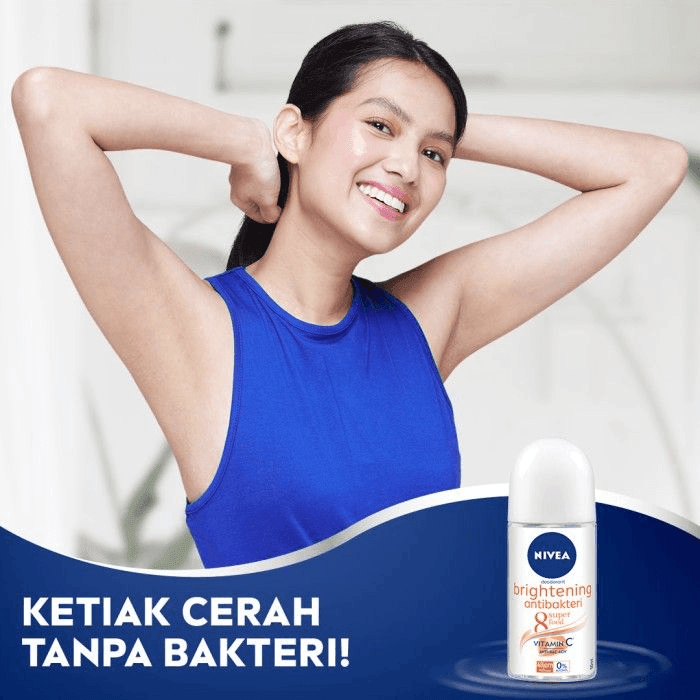 NIVEA Antiperspirant Brightening Antibakteri 48H Deo - 50ml - Pinoyhyper