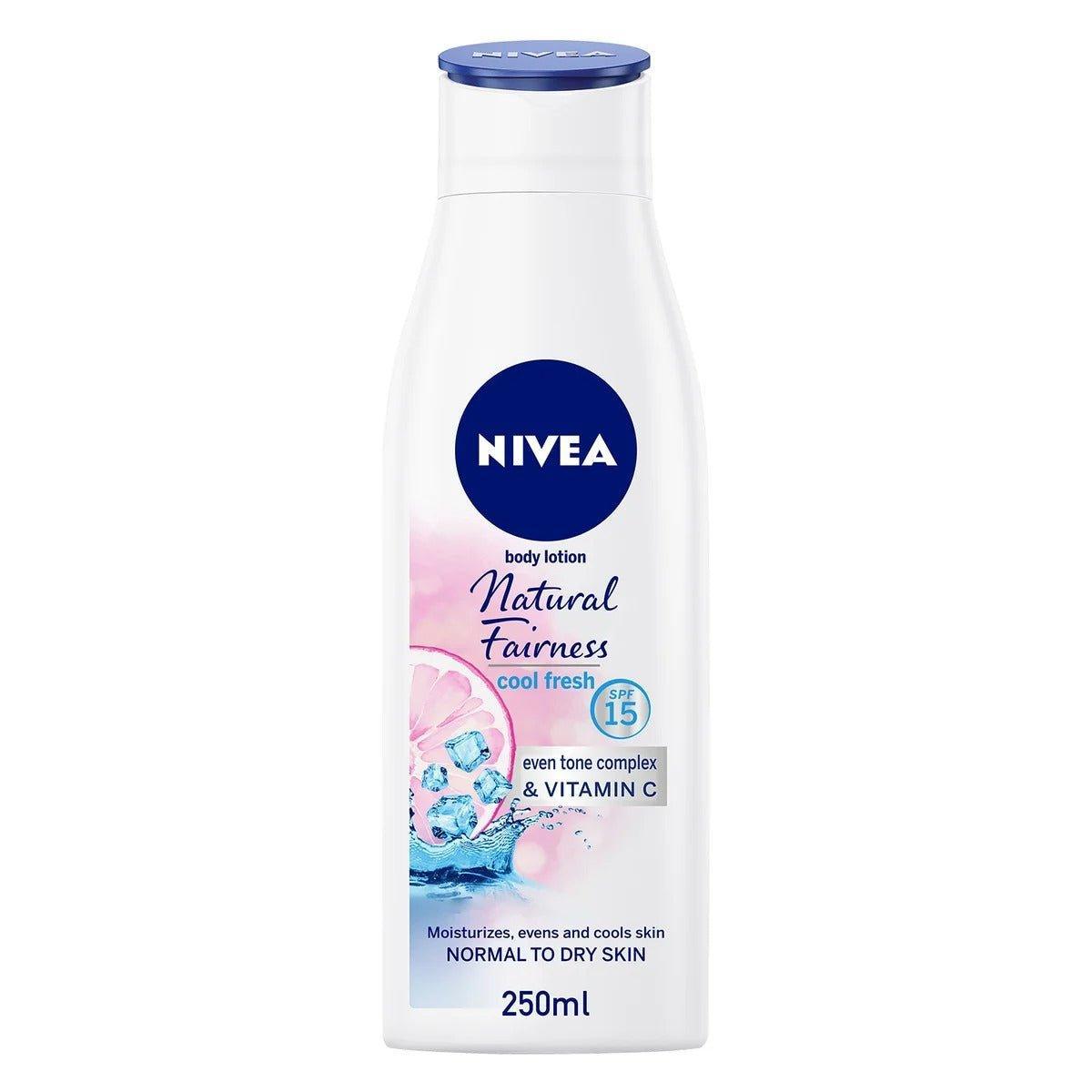 Nivea Body Lotion Natural Fairness Cool Fresh - 250ml - Pinoyhyper