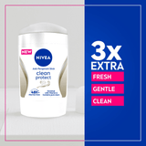 Nivea Clean Protect 3 In 1 Antiperspirant Stick – 50ml - Pinoyhyper