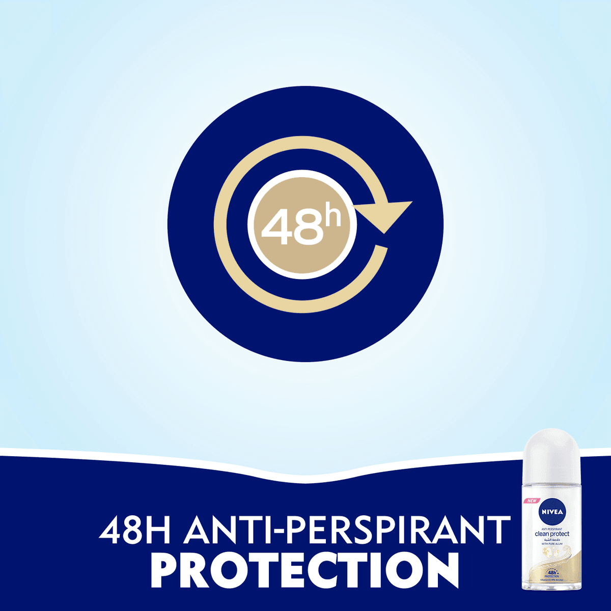 Nivea Clean Protect Anti-Perspirant Deodorant Roll-On 50ml - Pinoyhyper