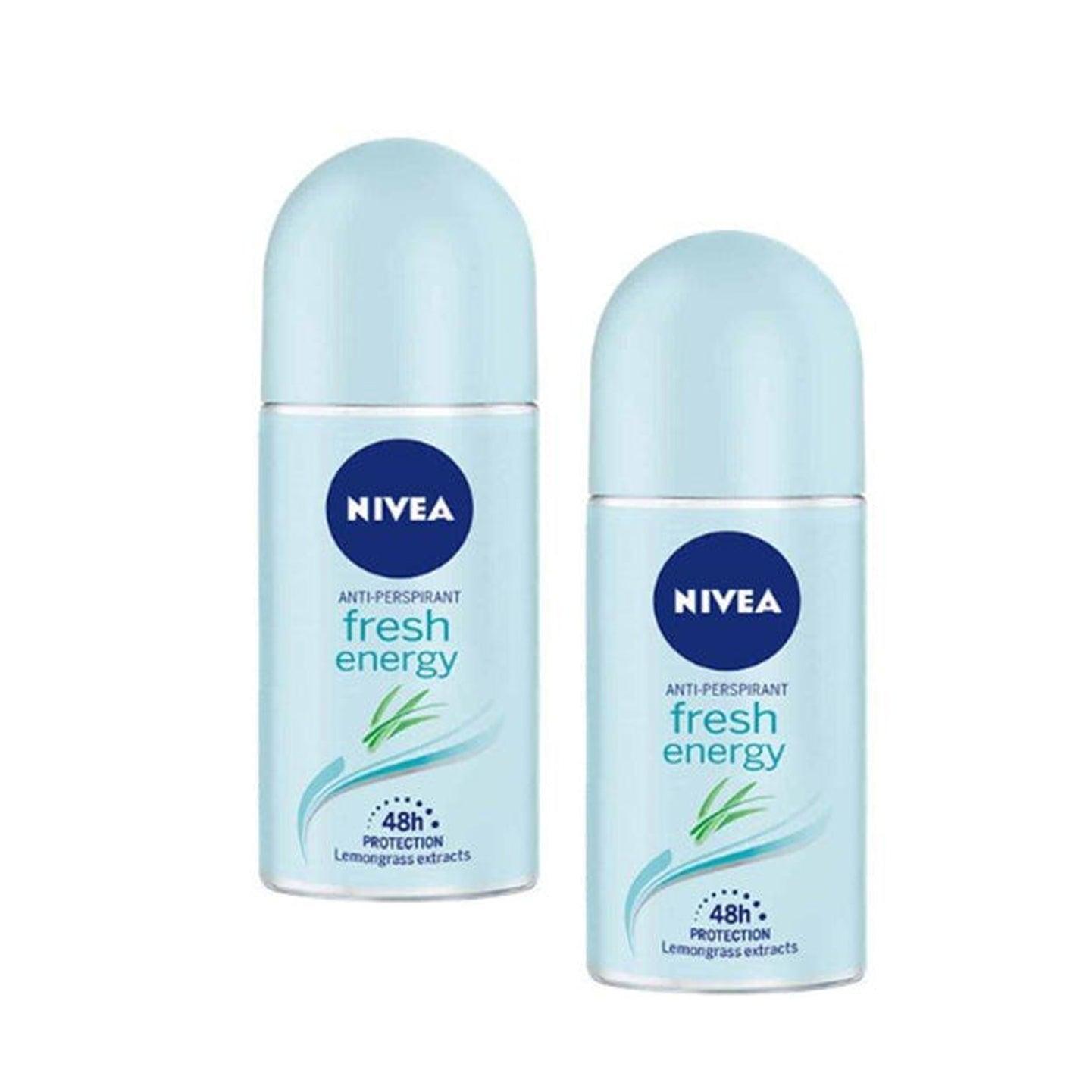 Nivea Energy Fresh Deodorant - 2 × 50ml (Offer) - Pinoyhyper