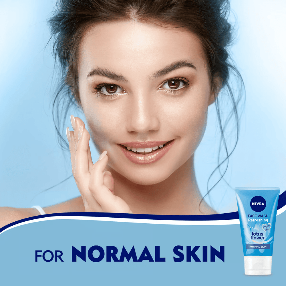 Nivea Face Wash Refreshing Lotus Flower Normal Skin - 150ml - Pinoyhyper