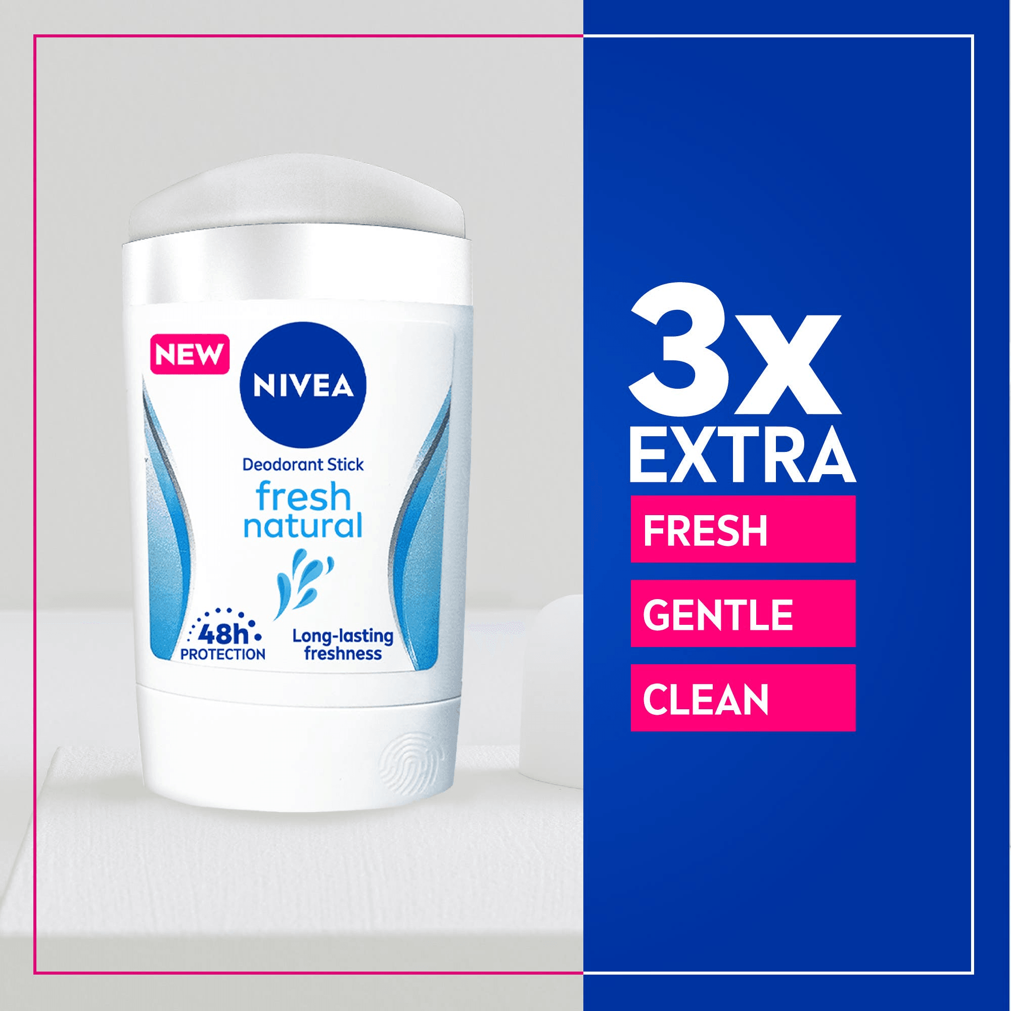 Nivea Fresh Natural 3 In 1 Antiperspirant Stick – 50ml - Pinoyhyper