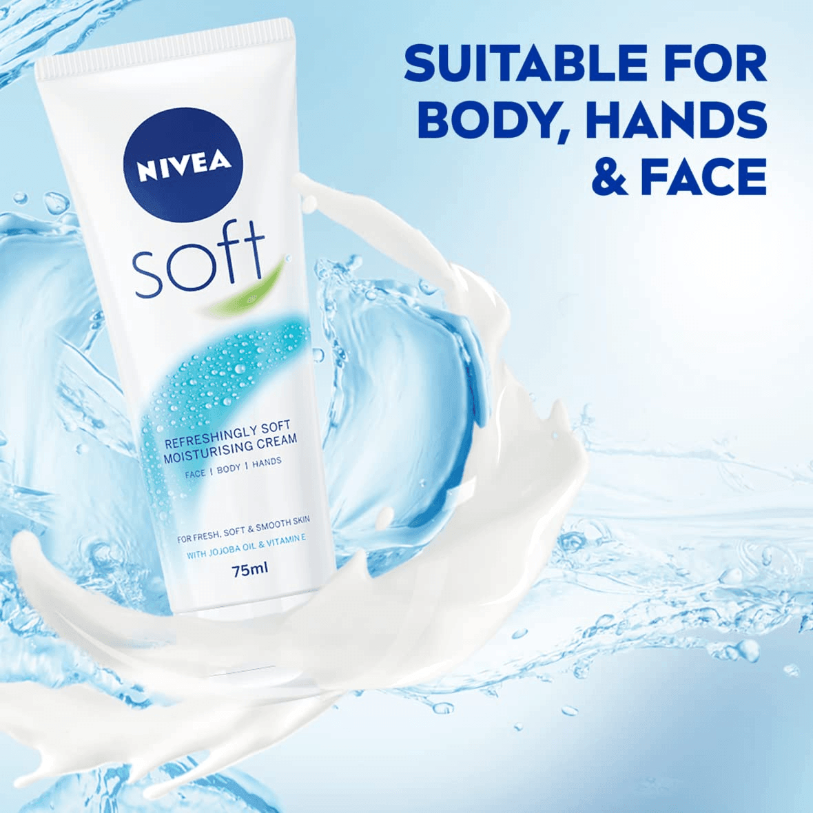 Nivea Soft Moisturizing Cream With Jojoba Oil & Vitamin E - 75ml - Pinoyhyper