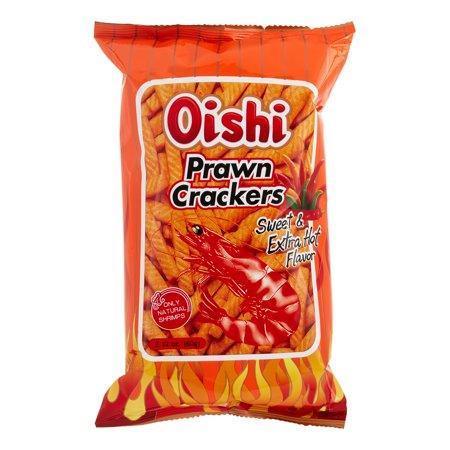 Oishi Prawn Crackers Combo 1. Original 2. Spicy 3. Sweet Extra - Pinoyhyper