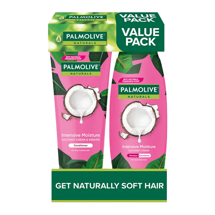 Palmolive Naturals Intensive Moisture Shampoo + Conditioner - 180ml x 2Pcs (Offer) - Pinoyhyper