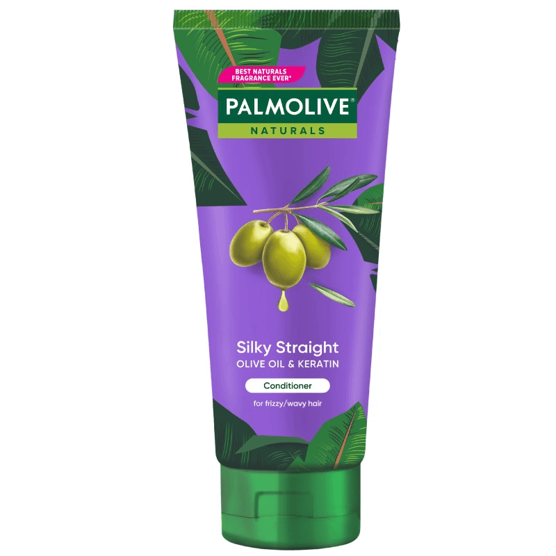 Palmolive Naturals Silky Straight Shampoo + Conditioner - 180ml x 2Pcs (Offer) - Pinoyhyper