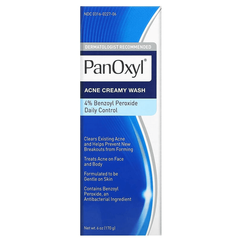 PanOxyl Acne Creamy Wash Benzoyl Peroxide 4% Daily Control - 170g - Pinoyhyper