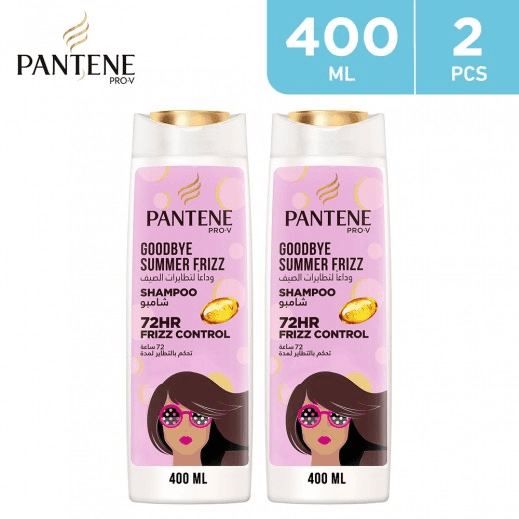 Pantene Pro-V Goodbye Summer Frizz Shampoo - 400ml + 400ml - Pinoyhyper