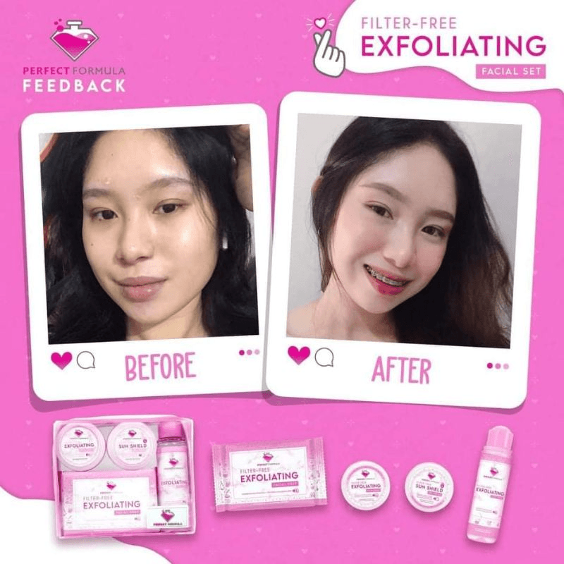 Perfect Formula Filter Free Exfoliating Facial Set (Old Packing) - Pinoyhyper