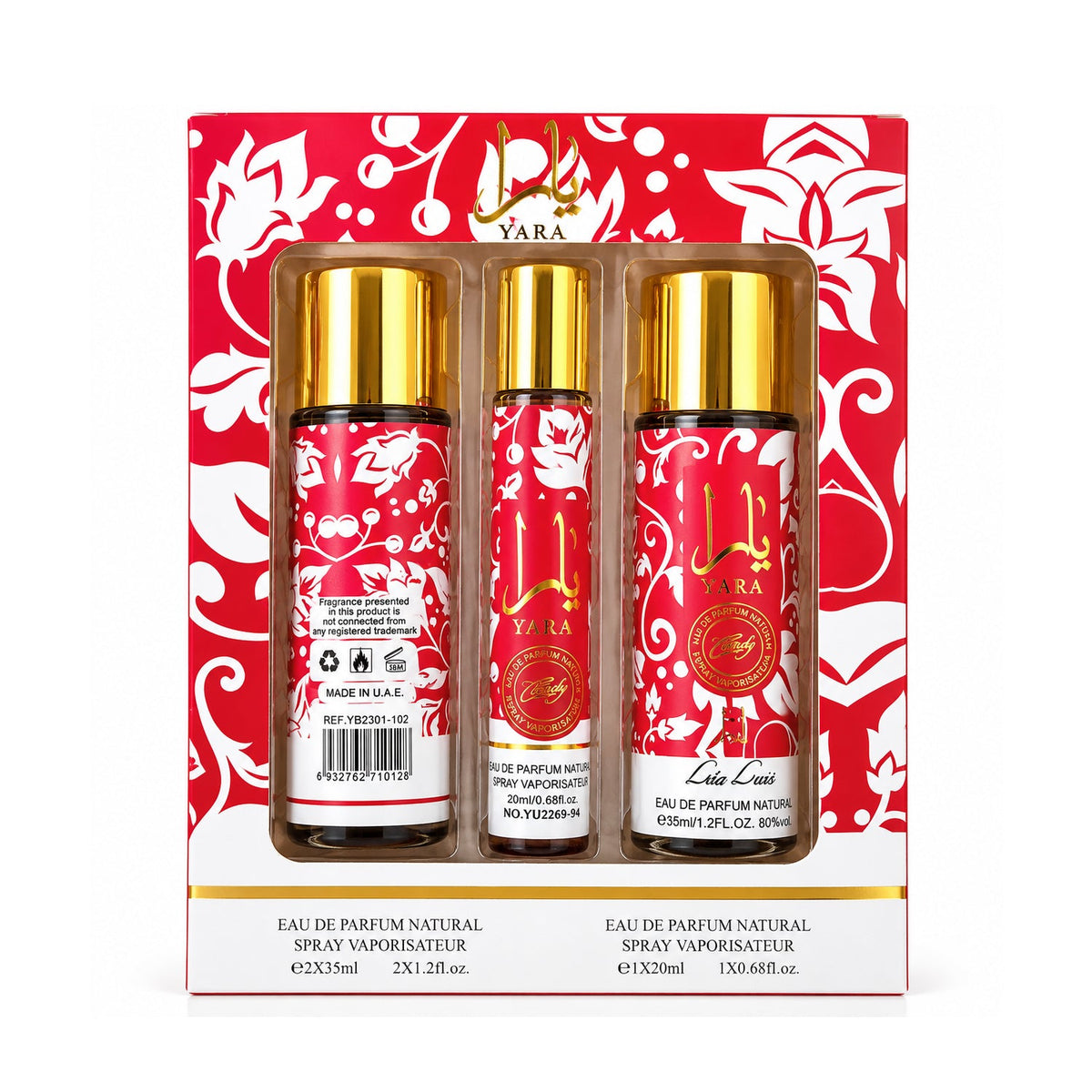مجموعة علبة بخاخ عطر يارا الطبيعي - #01