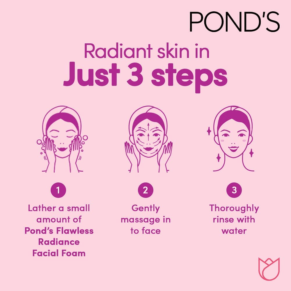 POND'S Flawless Radiance Even Tone Glow Facial Foam - 100g - Pinoyhyper