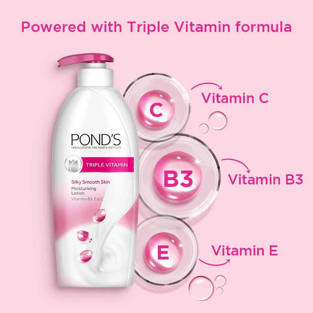 POND'S Triple Vitamin Moisturising Body Lotion - 200ml - Pinoyhyper