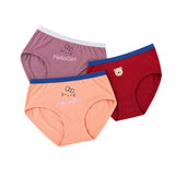 Women's Printed Brief Panty 3 Pcs Set - 84151