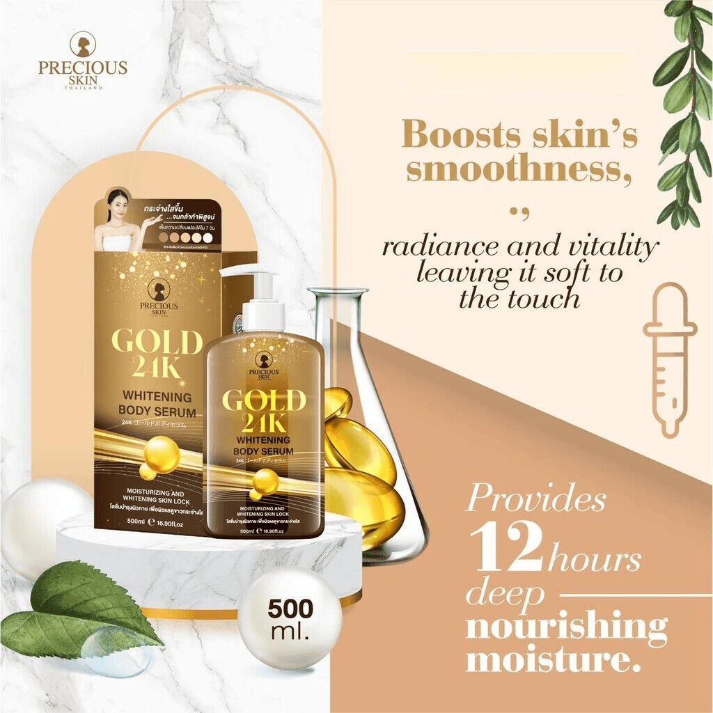 Precious Skin Gold 24K Whitening Body Serum - 500ml - Pinoyhyper