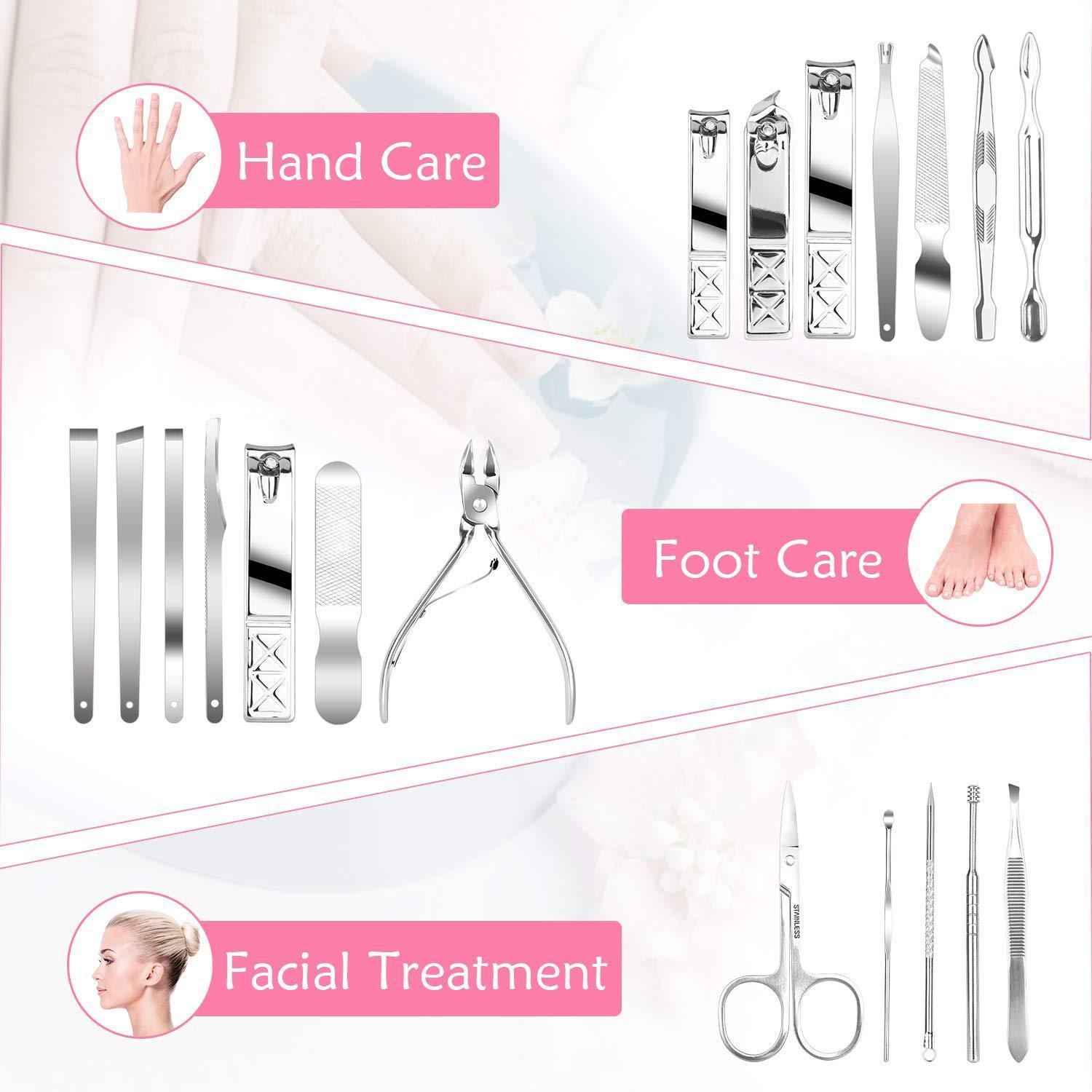 Premium Manicure Pedicure Set (18Pcs) - Pinoyhyper