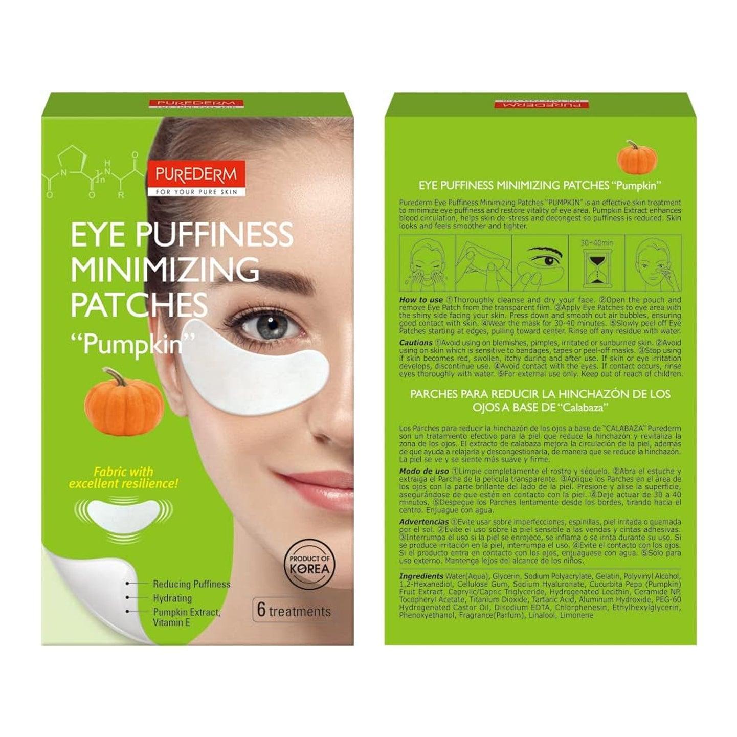 Purederm Eye Puffiness Minimizing Patches (Pumpkin) - 6 Strips - Pinoyhyper