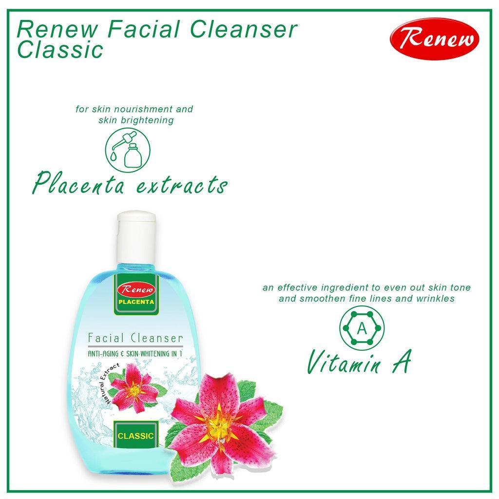 Renew Placenta Facial Cleanser Classic - 250ml - Pinoyhyper