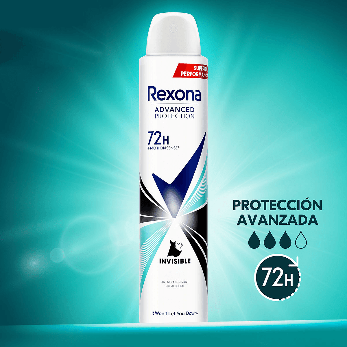 Rexona Invisible Deodorant 72H - 200ml - Pinoyhyper