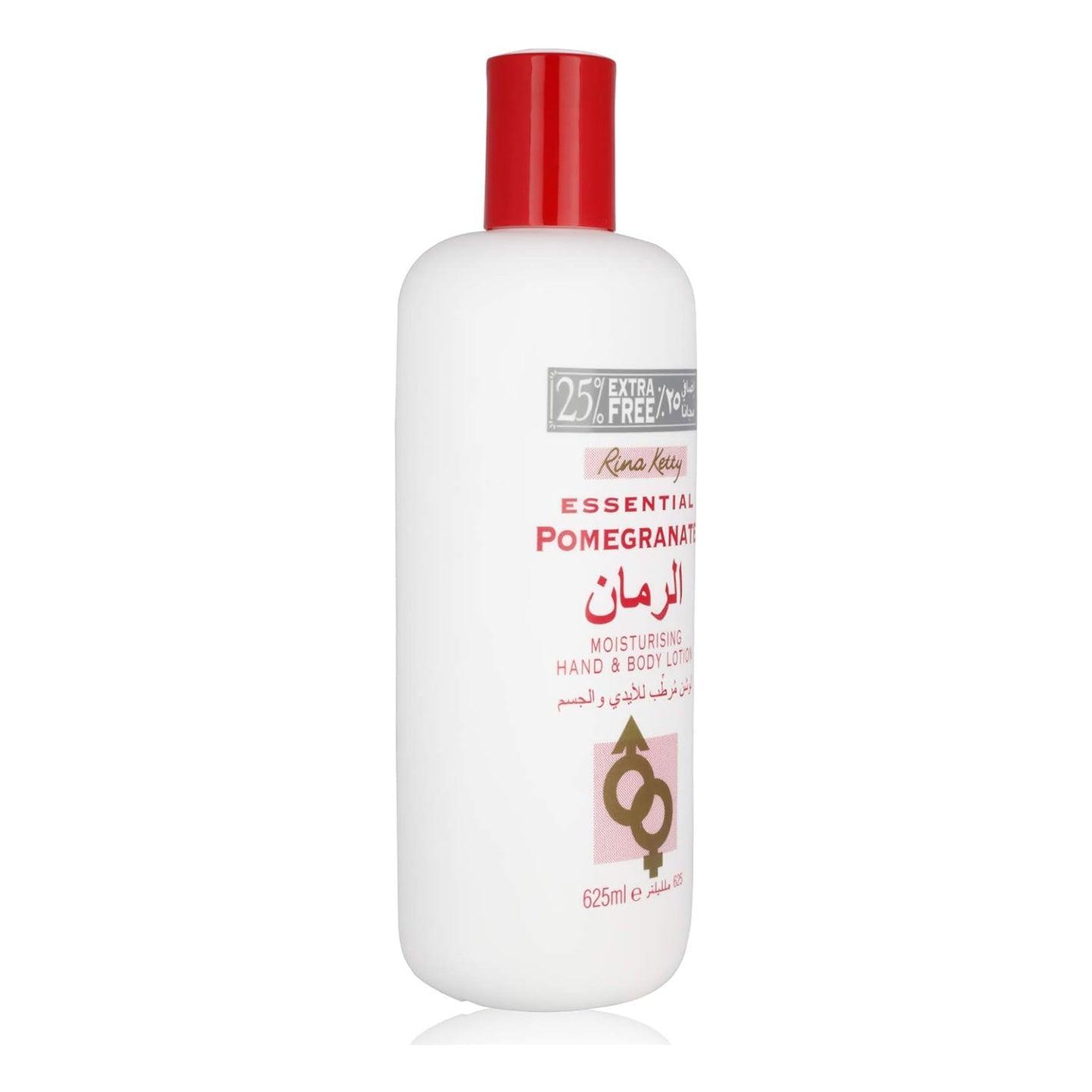 Rina Ketty Essential Pomegranate Moisturising Hand & Body Lotion - 625ml - Pinoyhyper