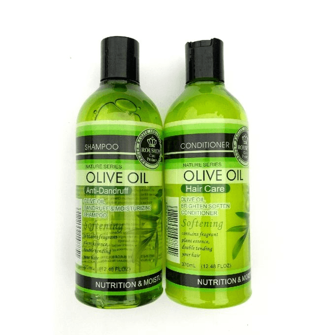 Roushun Nature Olive Oil Shampoo + Conditioner - (370+370) - Pinoyhyper