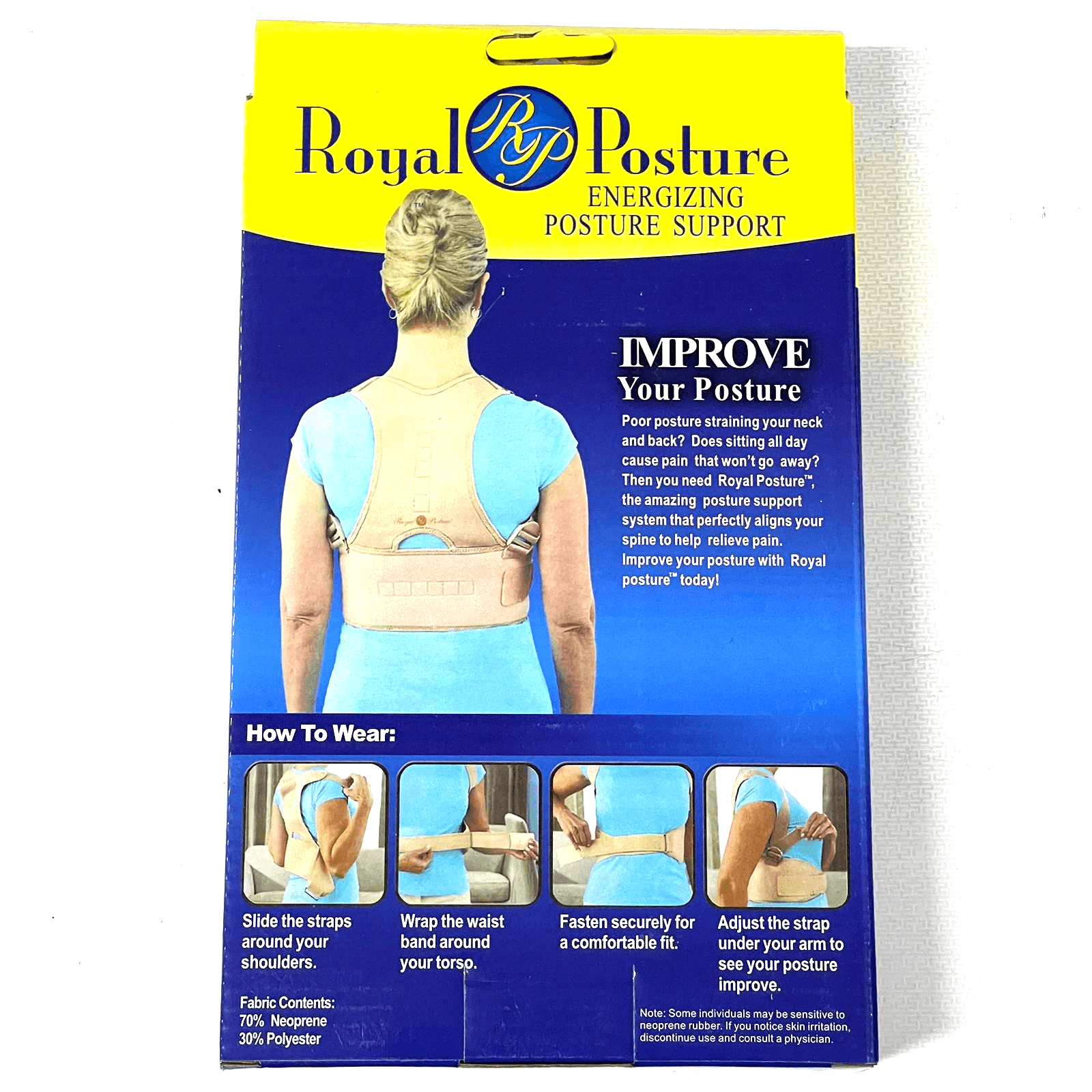 Royal Posture Aligns Your Spine & Improves Posture Belt NY-24 - Pinoyhyper