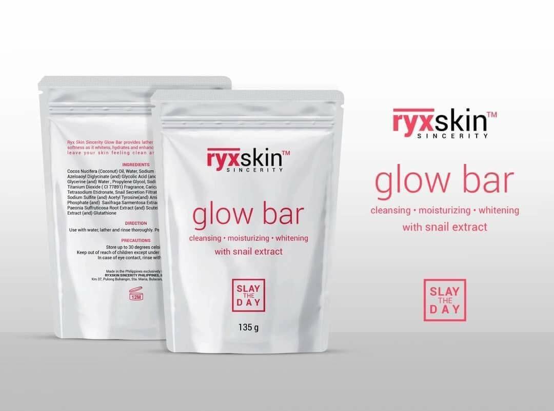 ryxskin Glow Bar Soap with Snail extract -135 g - Pinoyhyper