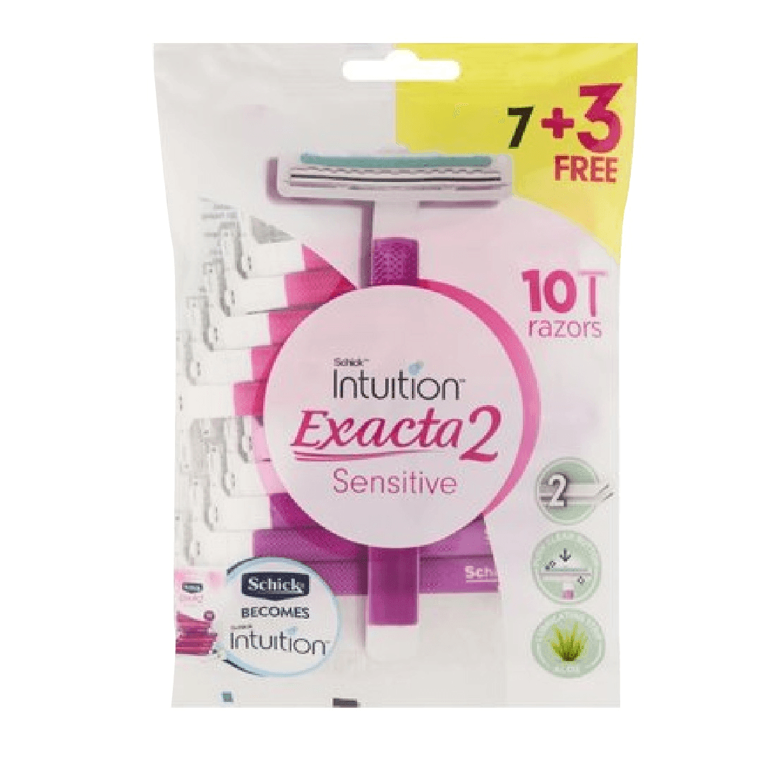 Schick Intuition Exacta 2 Sensitive 7+3 Free - Pinoyhyper