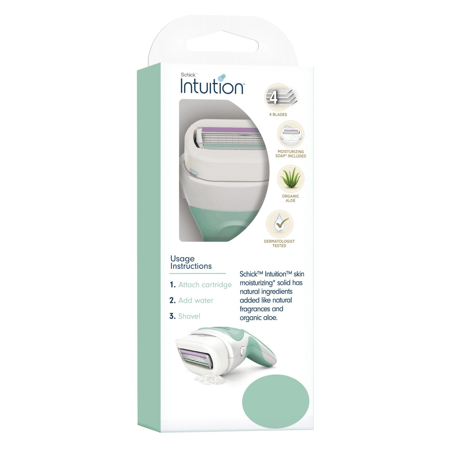 Schick Intuition Natural Sensitive Care Razor With Refills - Pinoyhyper