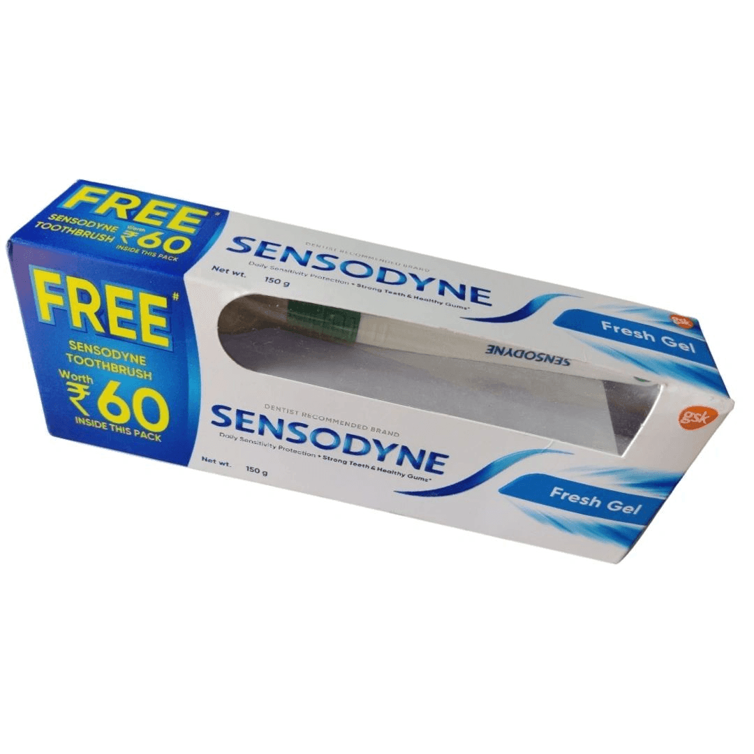 Sensodyne Toothpaste Fresh Gel (150g) + Toothbrush - Pinoyhyper