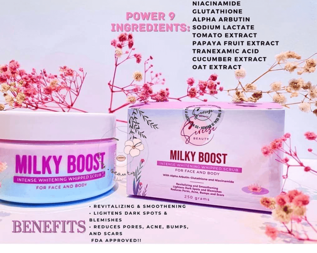 Sereese Beauty Milky Boost Intense Whitening Whipped Scrub - 250ml - Pinoyhyper